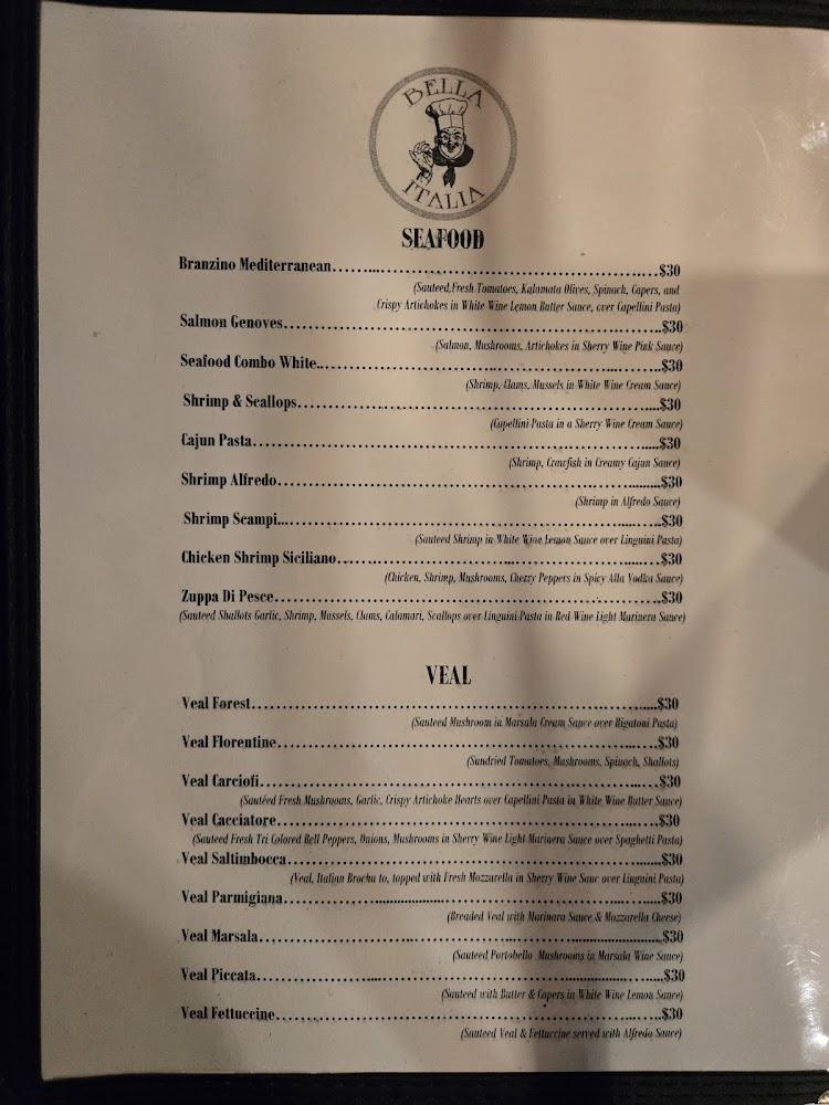 Bella Italia Menu image 3