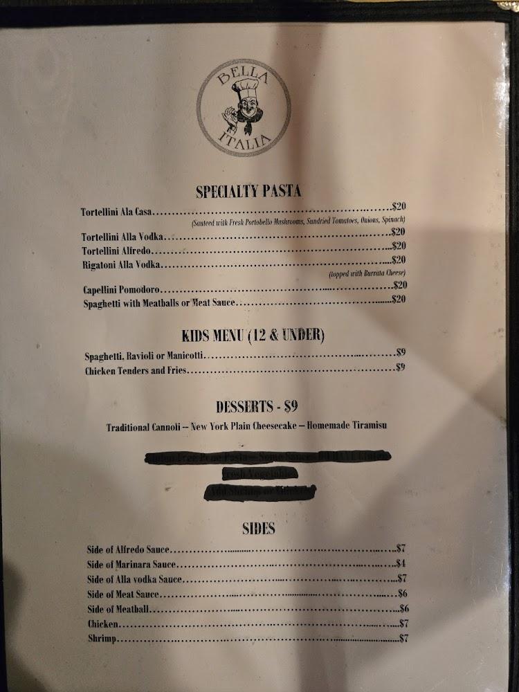 Bella Italia Menu image 4